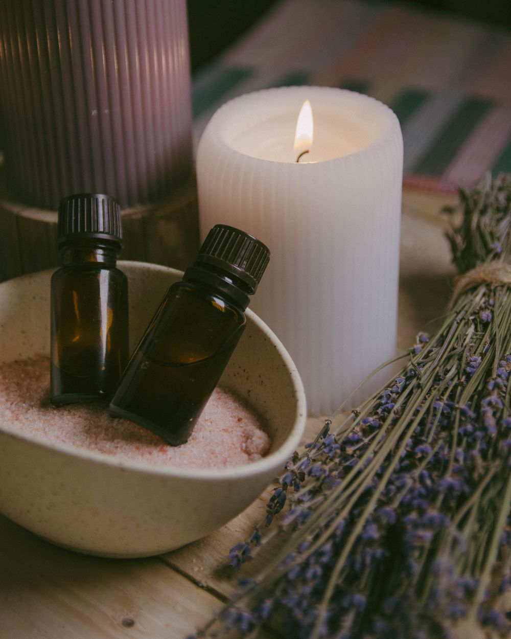 Aromatherapy massage with essential oils